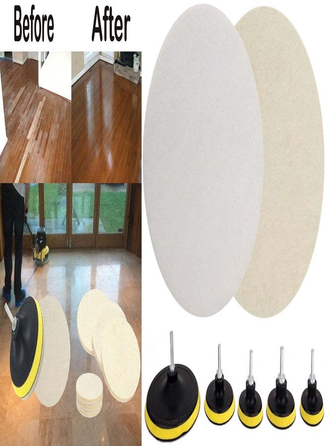 دي آي واي كرافتس مجموعة أدوات يدوية مكونة من قطعتين، وسادة دعم من اللباد مقاس 4 بوصات M10/14، وسادة دعم صواميل عالمية M10/14، وسادة تلميع وصقل مع مجفف (مجموعتان، وسادة دعم من اللباد مقاس 4 بوصات M10/14) - Image 2